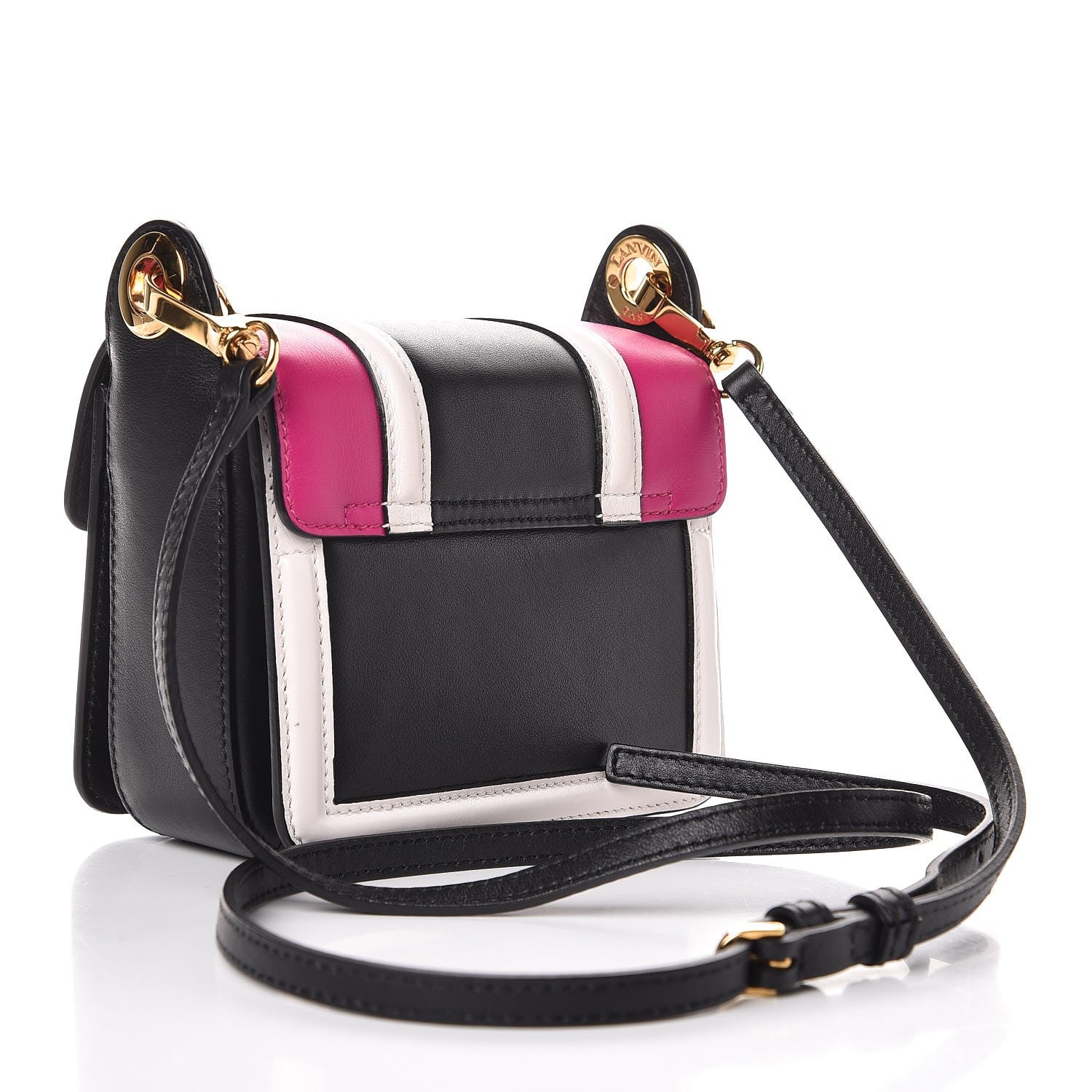 Lanvin Calfskin Mini Jiji Crossbody Bag Black Mulitoclor 3 of 6