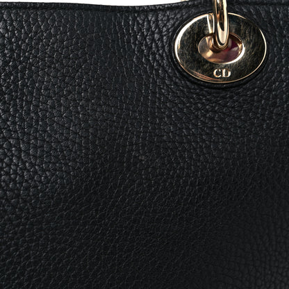 Christian Dior Bullcalf Large Diorissimo Tote Black Rose Indien 25 of 30