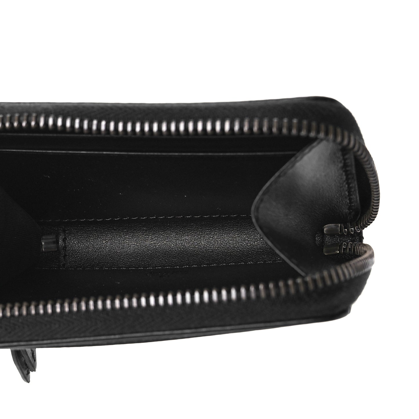 Calfskin Matelasse GG Marmont Zip Around Card Case Black