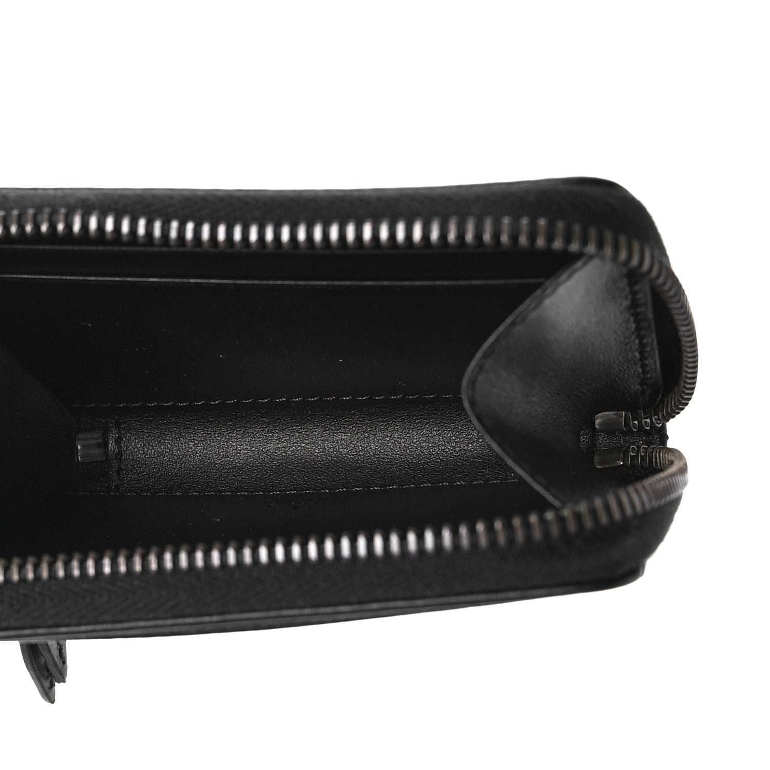 Gucci Calfskin Matelasse GG Marmont Zip Around Card Case Black 5 of 8