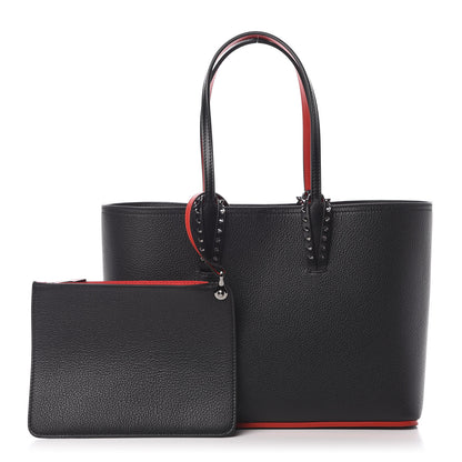 Christian Louboutin Calfskin Spikes East West Cabata Tote Black 1 of 11