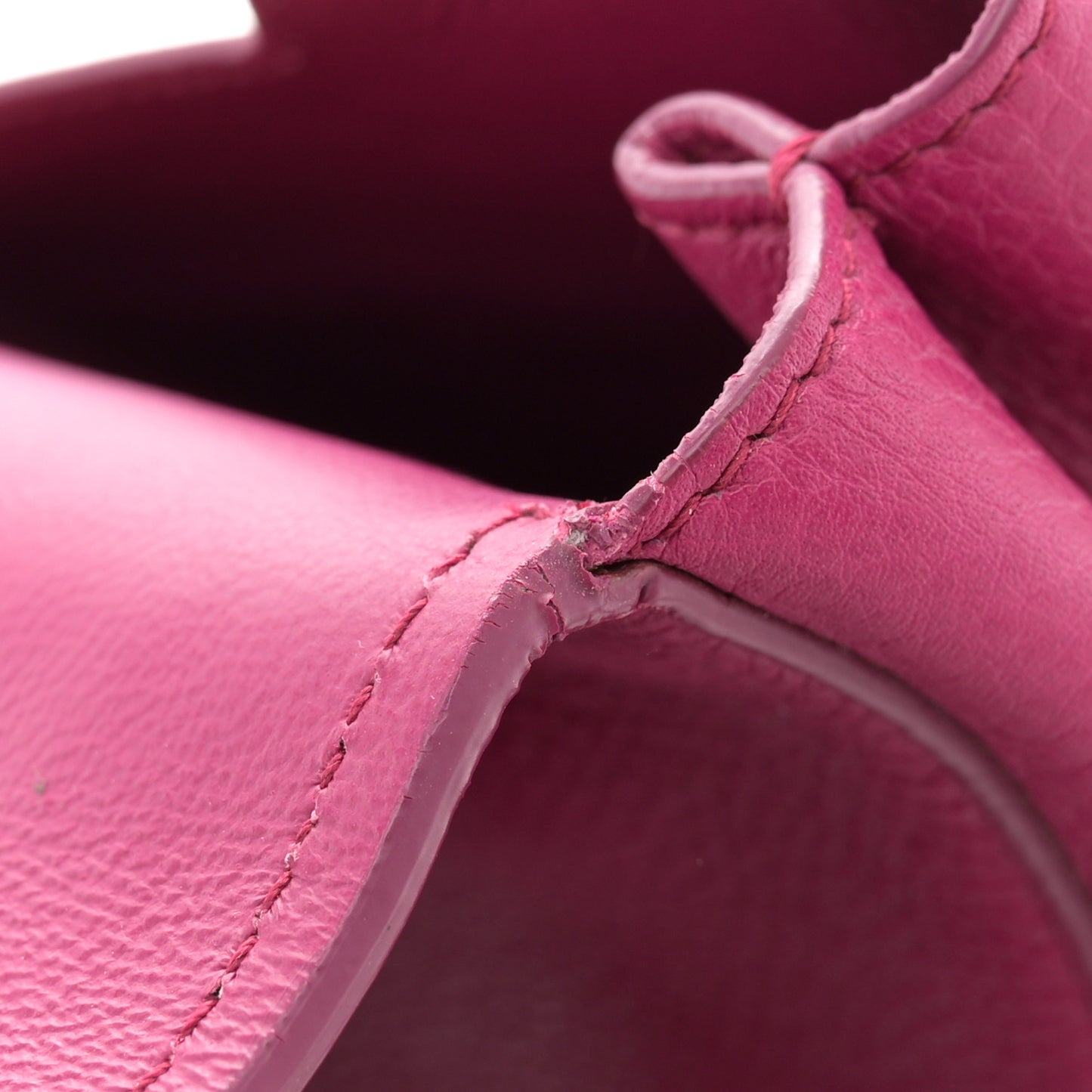 Grained Calfskin Linda Top Handle Satchel Sangria