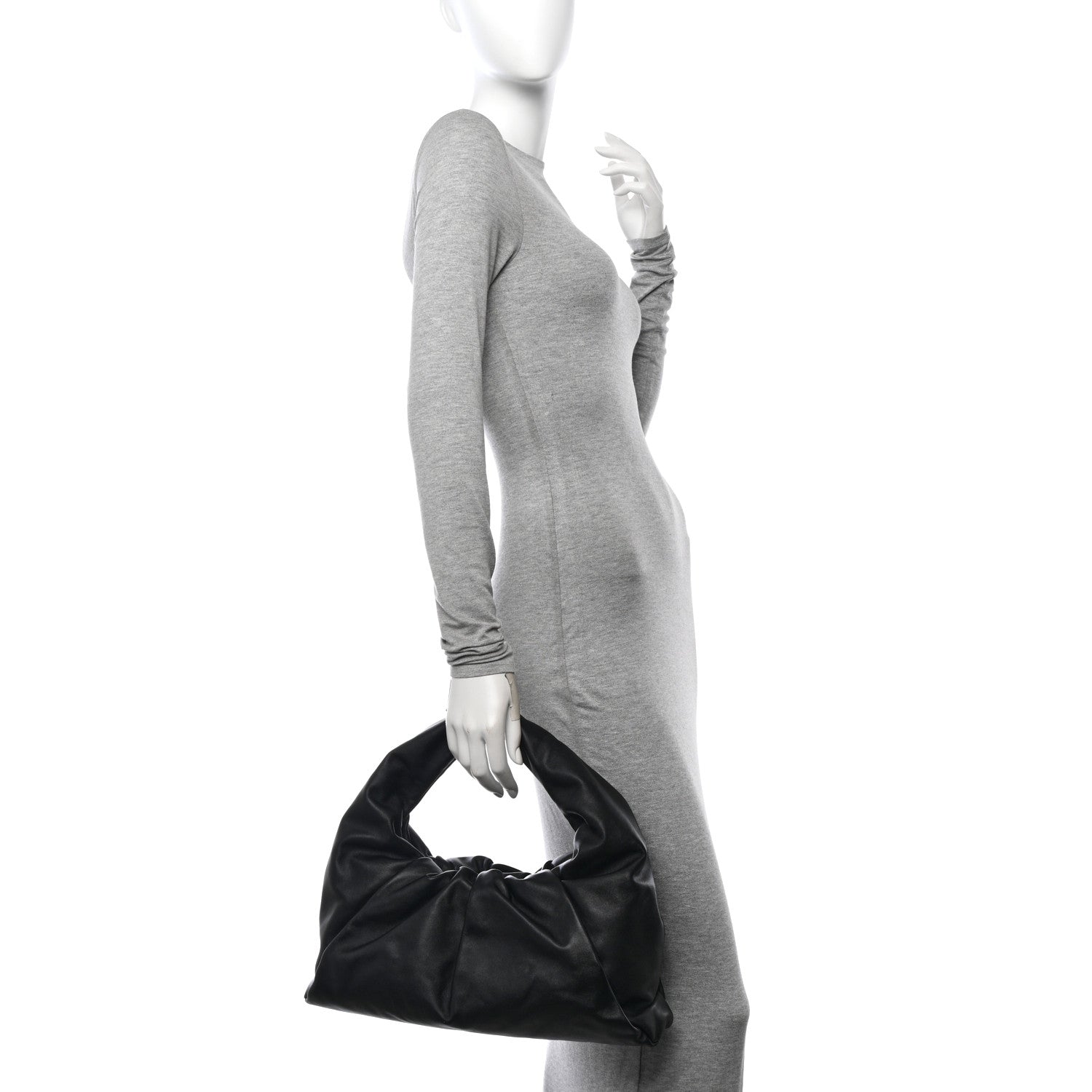 Bottega Veneta Smooth Butter Calfskin Small The Shoulder Pouch Black 2 of 10