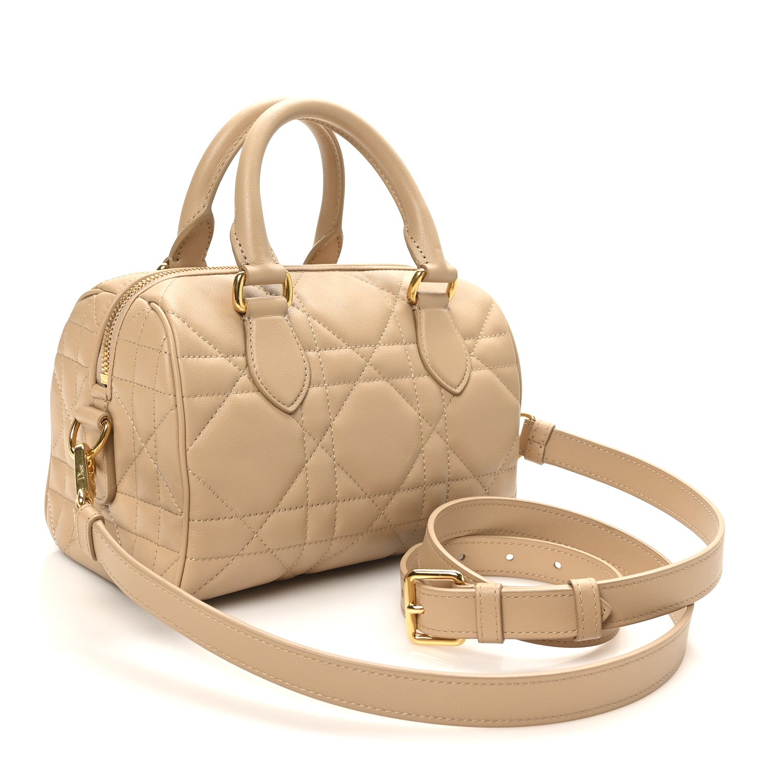 Christian Dior Calfskin Macrocannage Groove 20 Bag Biscuit 1797298