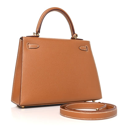 Hermes Epsom Kelly Sellier 25 Gold 3 of 10