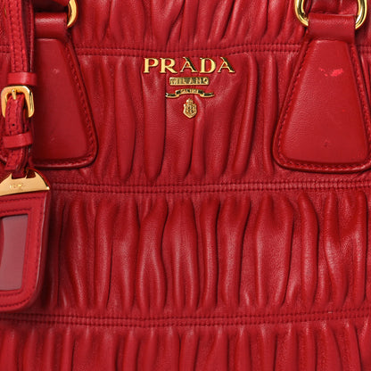 Prada Nappa Gaufre Tote Fuoco 9 of 14