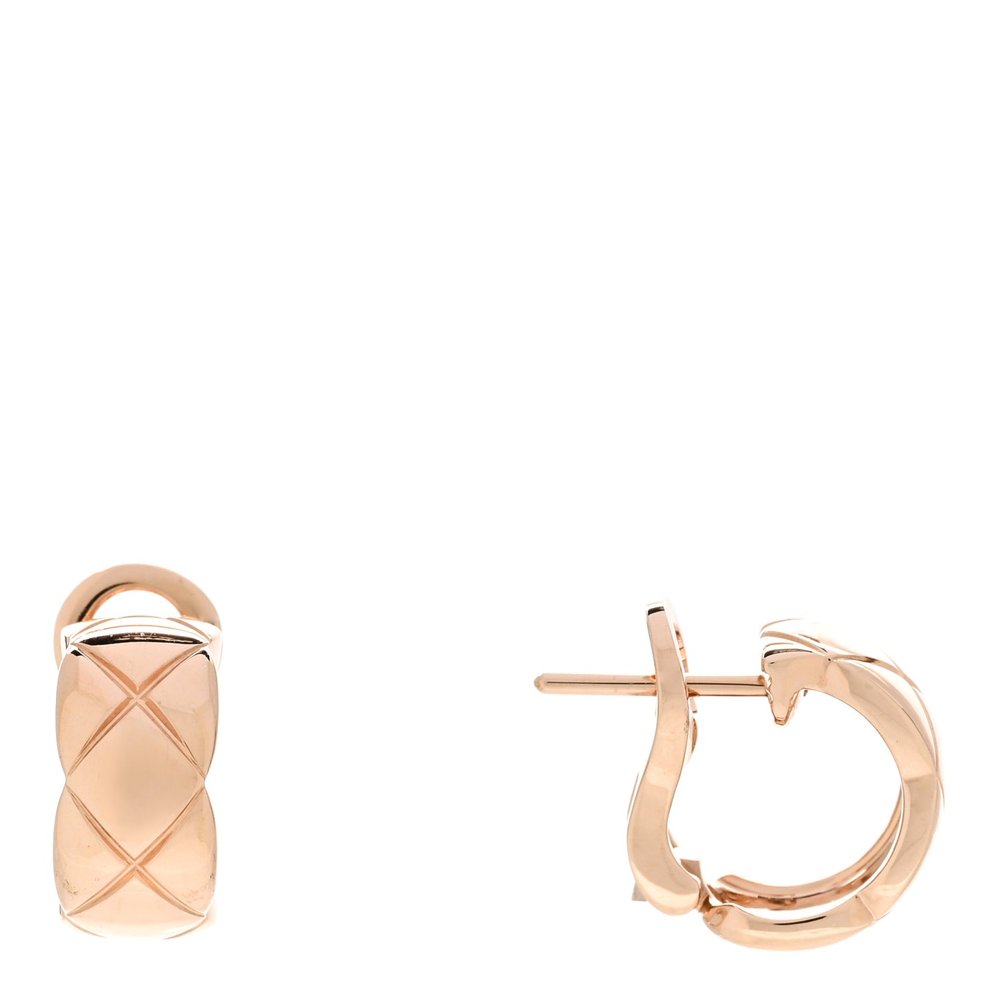18K Beige Gold Coco Crush Hoop Earrings