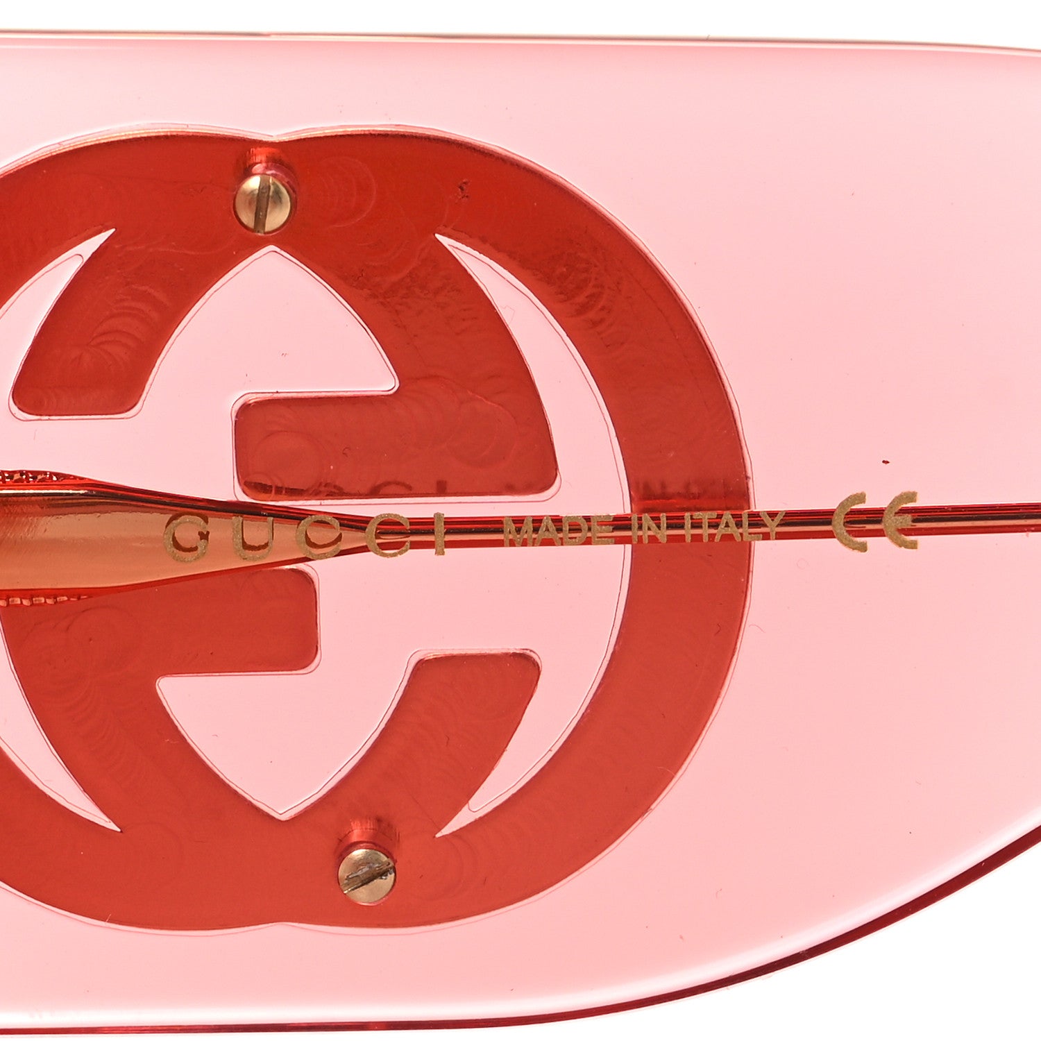 Gucci Acetate Crystal Oversize Sunglasses GG0145S Pink 5 of 7