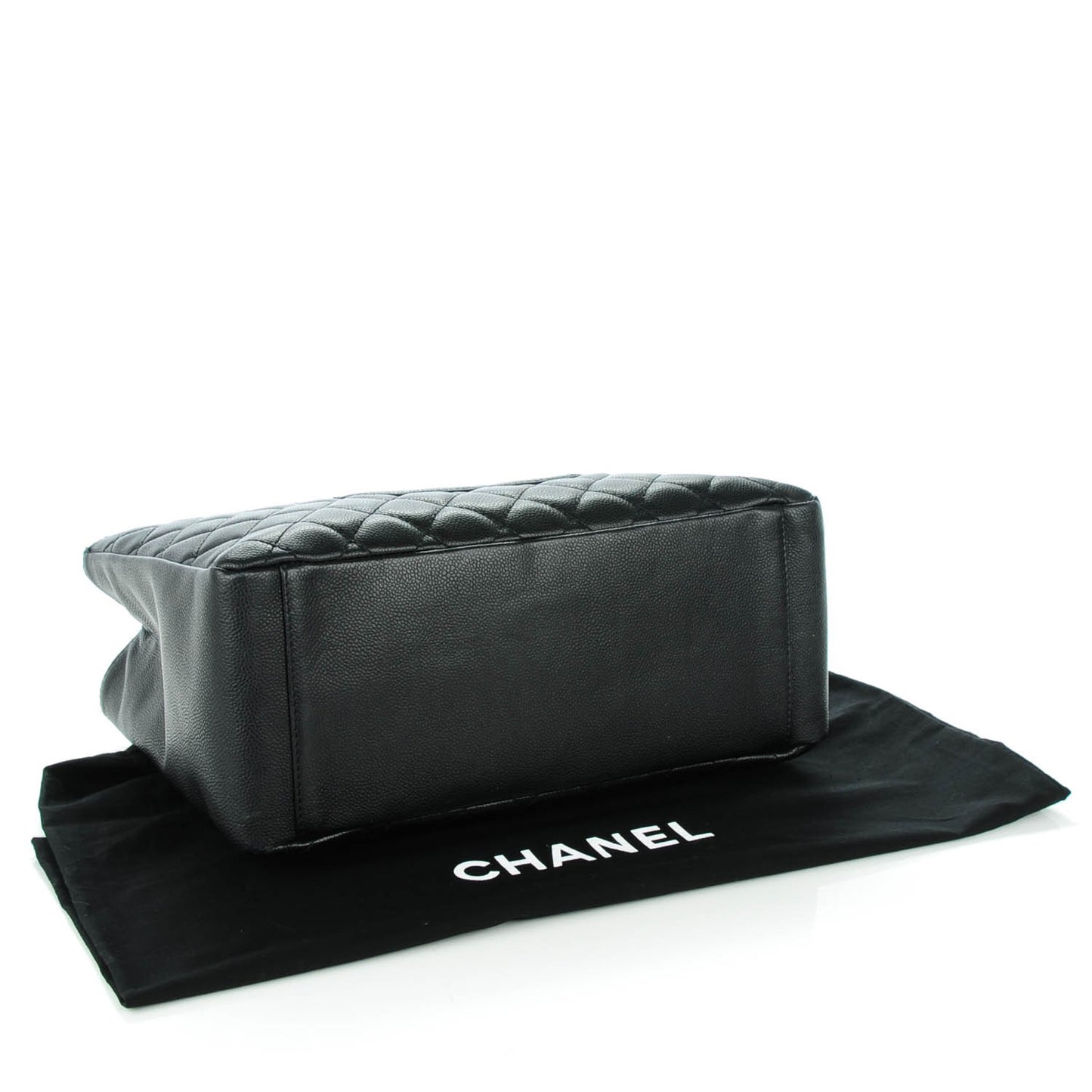 Caviar Quilted Grand Shopping Tote GST Black