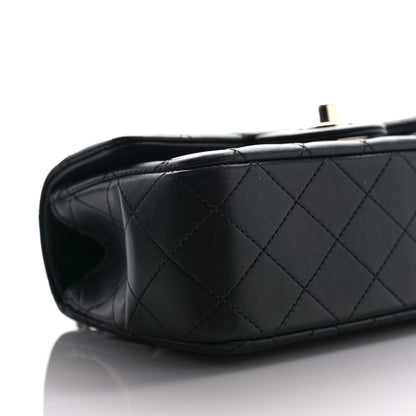 Chanel Lambskin Quilted Mini Top Handle Rectangular Flap Black 8 of 11