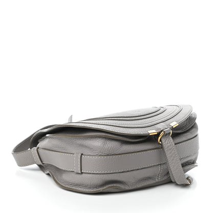 Chloe Calfskin Medium Marcie Round Crossbody Bag Cashmere Grey 4 of 9
