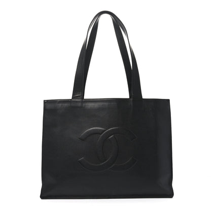 Chanel Caviar CC Tote Black Black 1 of 11