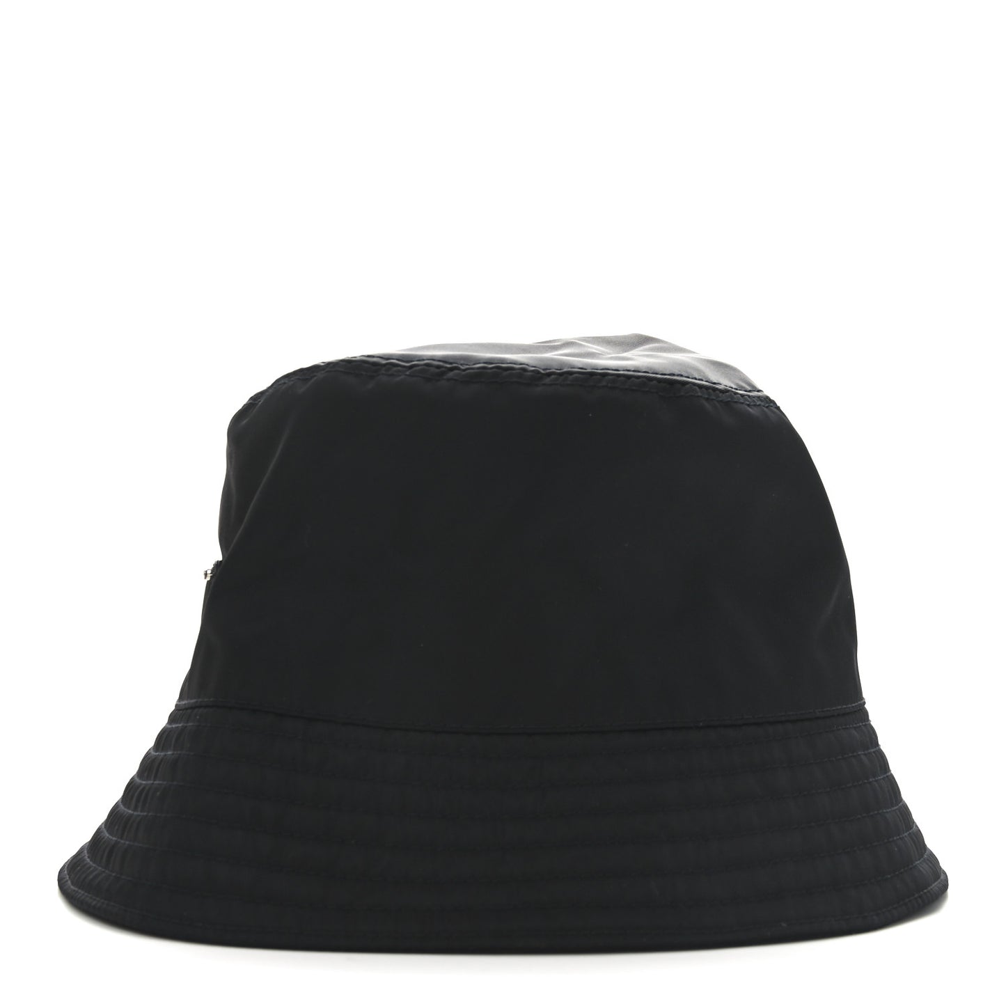 Re-Nylon Metal Triangle Logo Womens Bucket Hat XL Black
