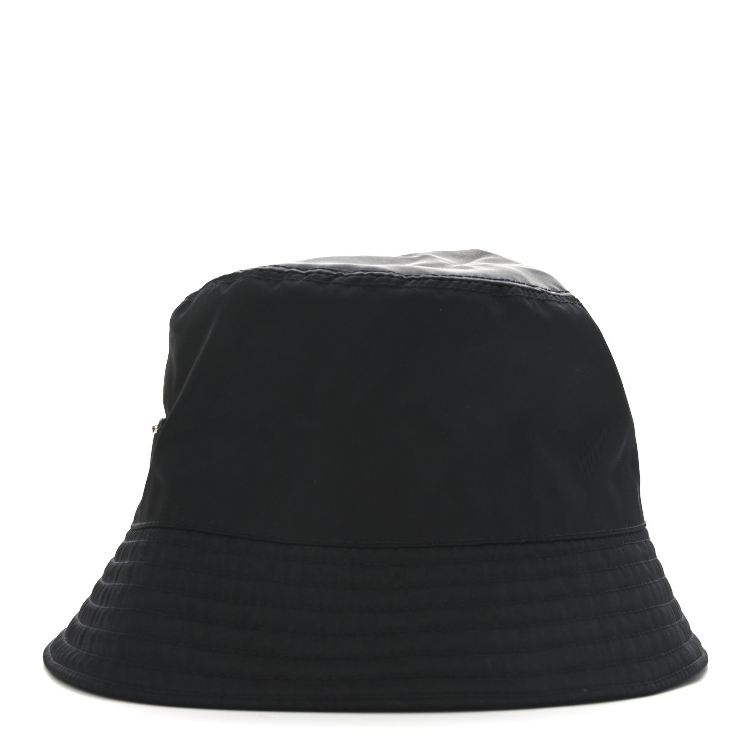 Prada Re-Nylon Metal Triangle Logo Womens Bucket Hat XL Black 4 of 9