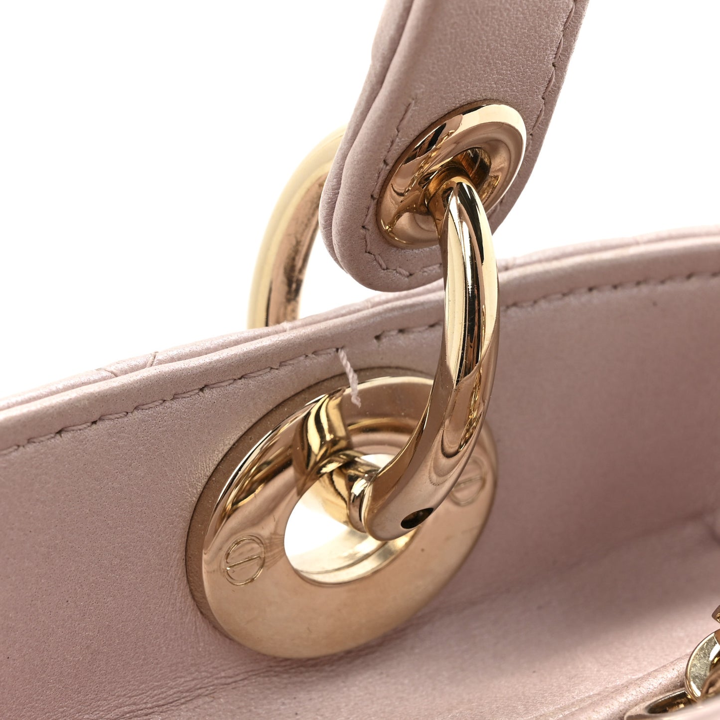 Pearly Lambskin Cannage Medium Lady Dior Lotus
