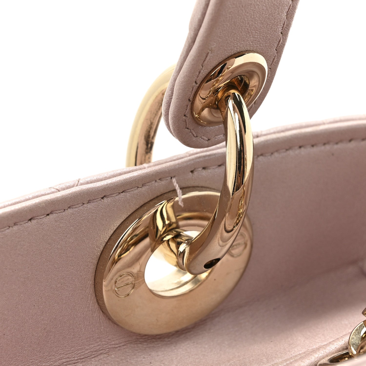 Christian Dior Pearly Lambskin Cannage Medium Lady Dior Lotus 14 of 16
