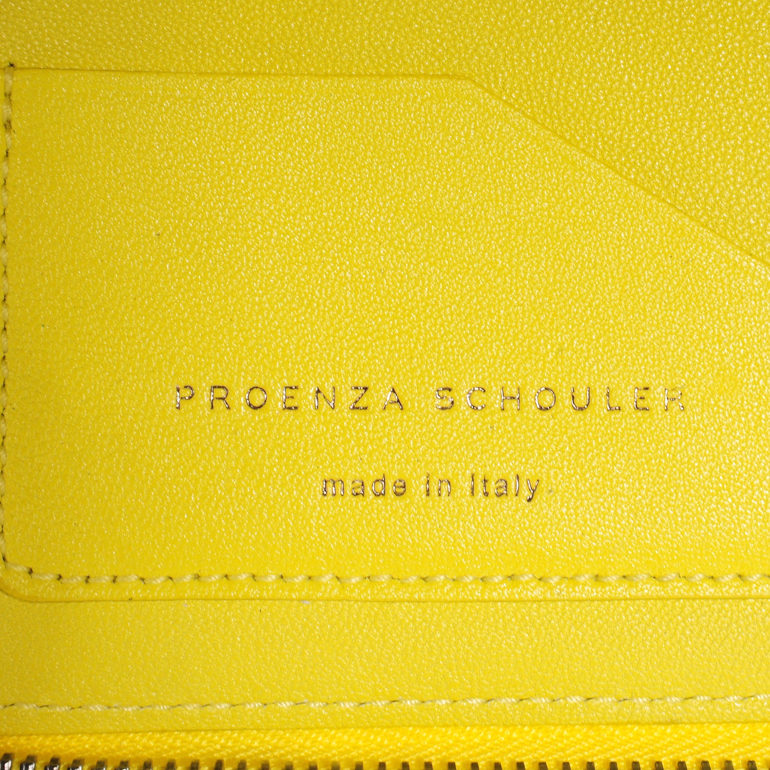 Proenza Schouler Leather PS1 Large Zip Around Wallet Sunshine 5 of 9