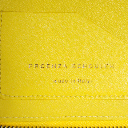 Proenza Schouler Leather PS1 Large Zip Around Wallet Sunshine 5 of 9