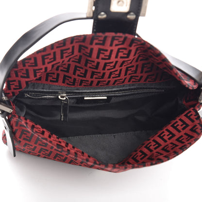 Fendi Zucchino Baguette Red Black 5 of 8