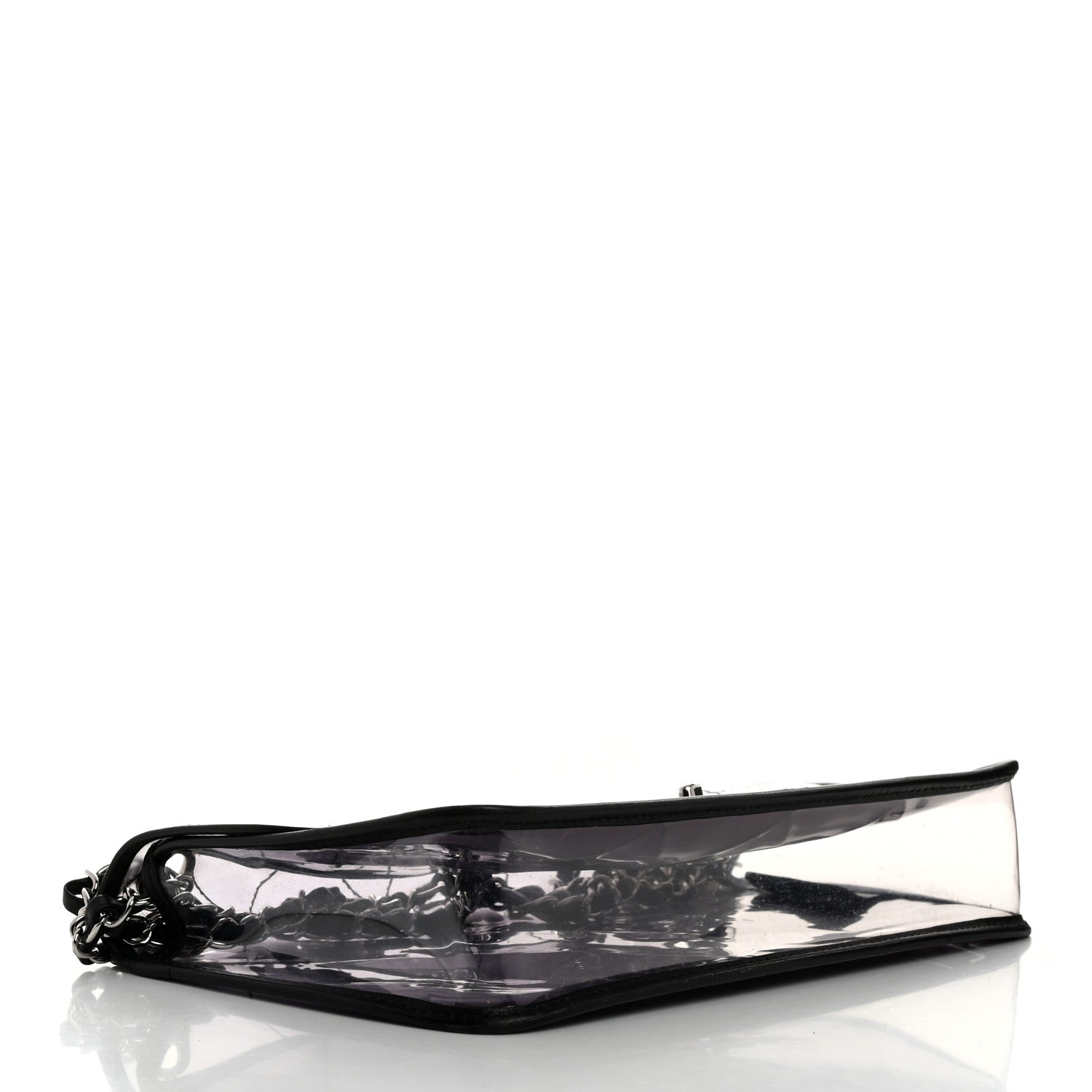 Chanel Vinyl Quilted Degrade Jumbo Single Flap Black 4 of 12