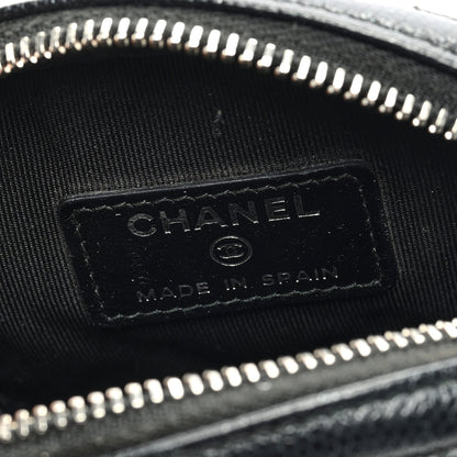 Chanel Caviar Quilted Zip Around Classic Coin Purse Black 6 of 8