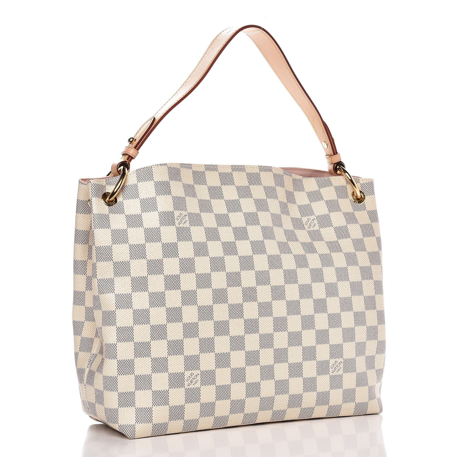 Louis Vuitton Damier Azur Graceful PM Rose Ballerine 3 of 9