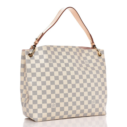 Louis Vuitton Damier Azur Graceful PM Rose Ballerine 3 of 9