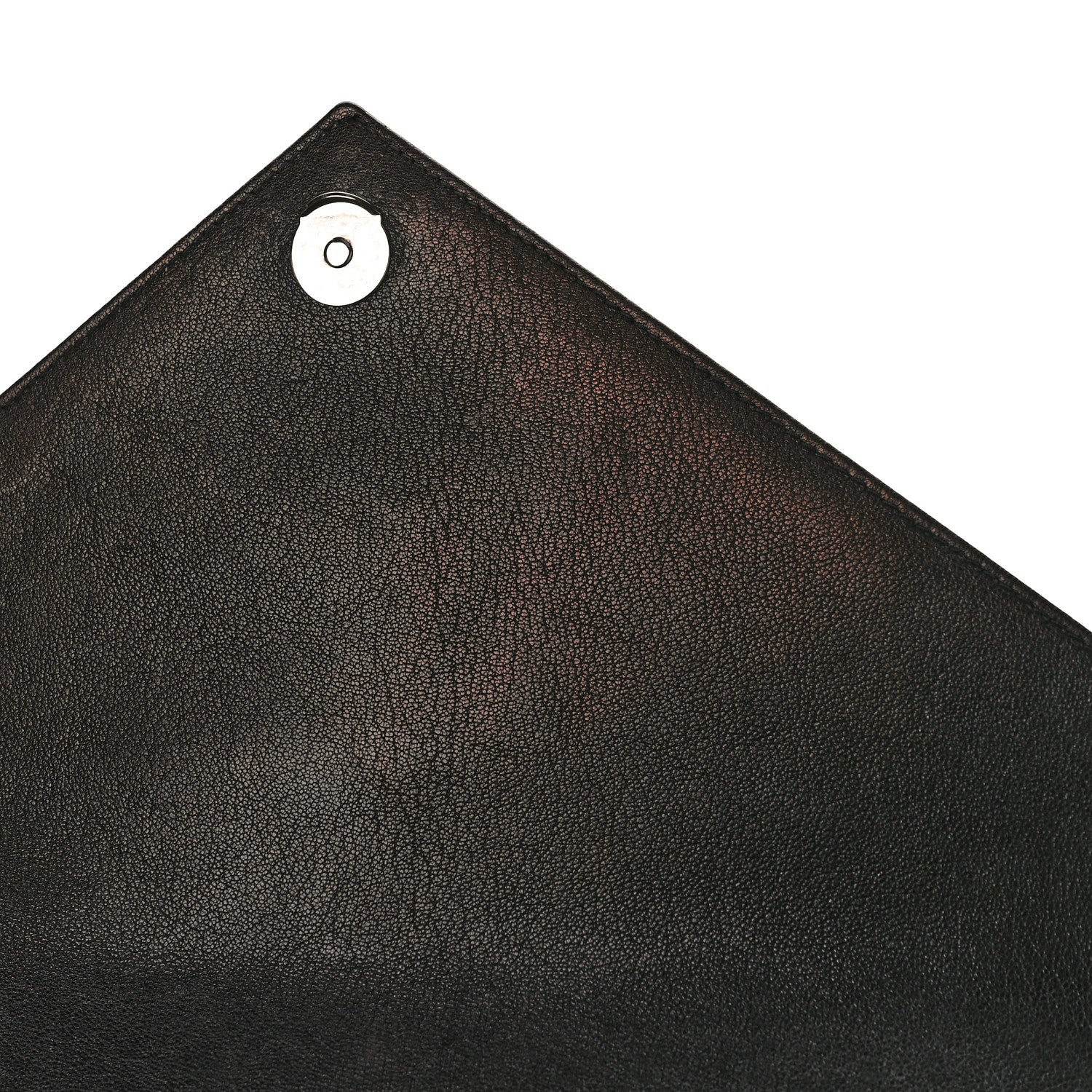 Saint Laurent Sheepskin Matelasse Chevron Monogram Large College Satchel Black 10 of 10