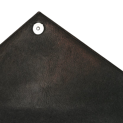 Saint Laurent Sheepskin Matelasse Chevron Monogram Large College Satchel Black 10 of 10