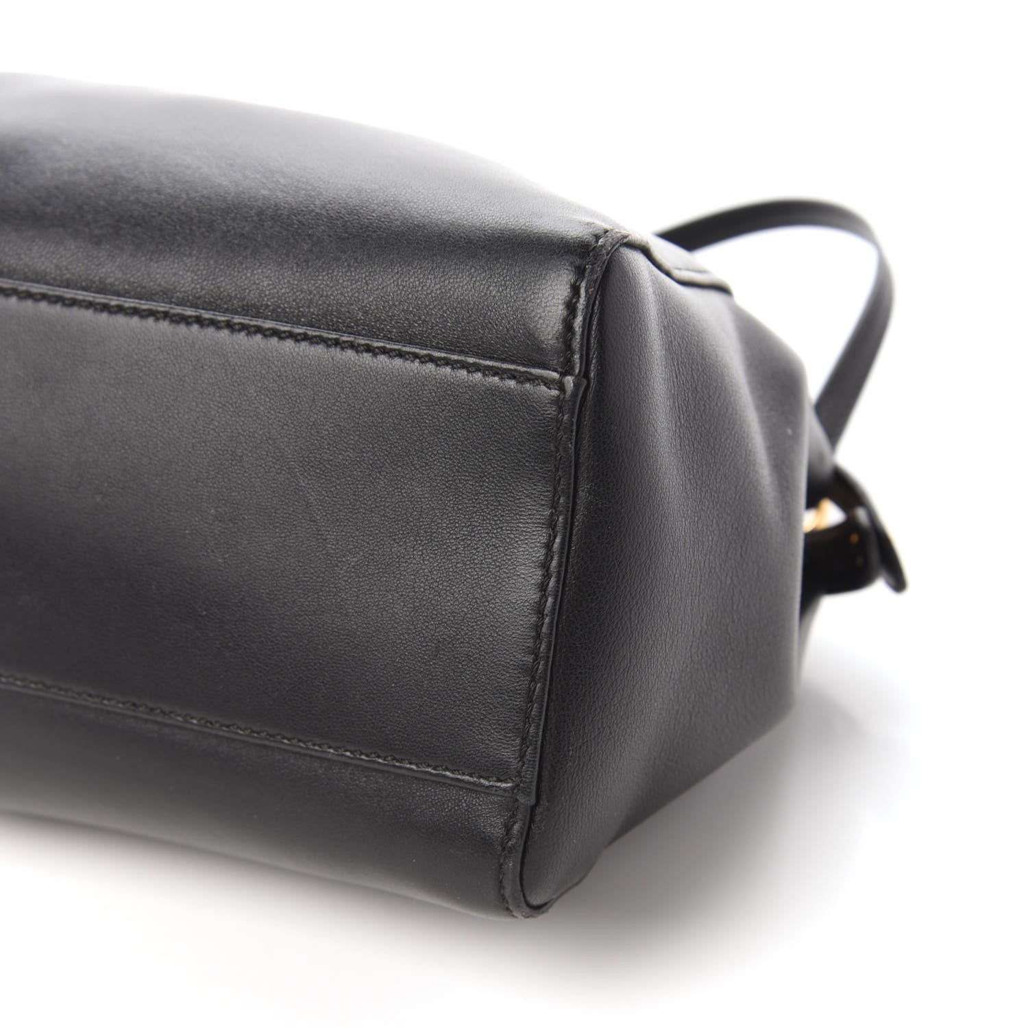 Fendi Nappa Mini Peekaboo Iconic Satchel Black 7 of 9