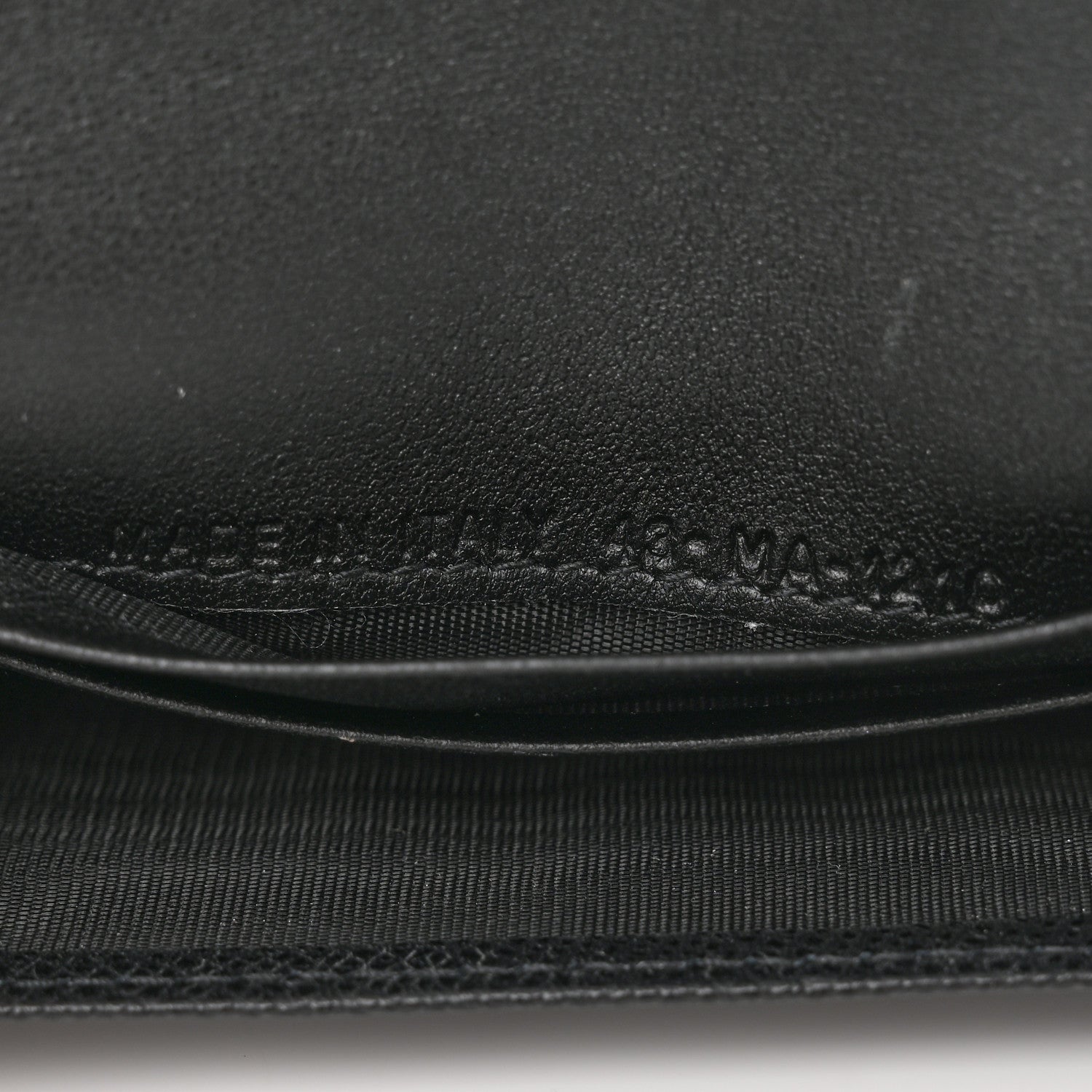 Christian Dior Grained Calfskin Saddle Card Holder Black 7 of 7