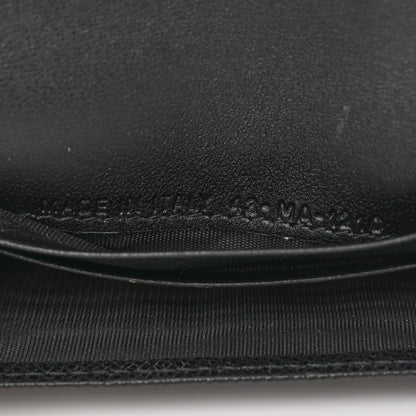 Christian Dior Grained Calfskin Saddle Card Holder Black 7 of 7