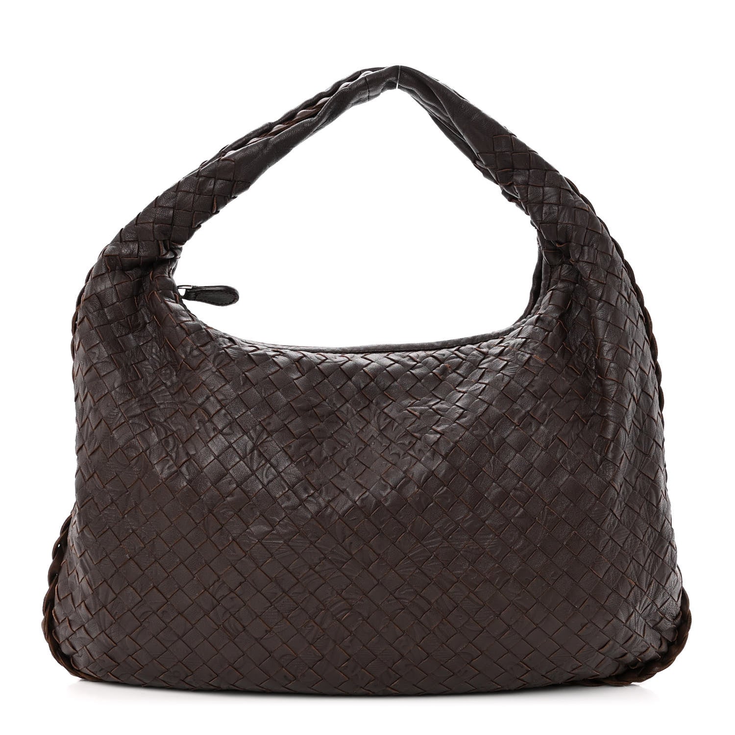Bottega Veneta Nappa Intrecciato Embossed Medium Veneta Hobo Ebano 1 of 9