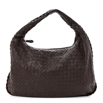 Bottega Veneta Nappa Intrecciato Embossed Medium Veneta Hobo Ebano 1 of 9