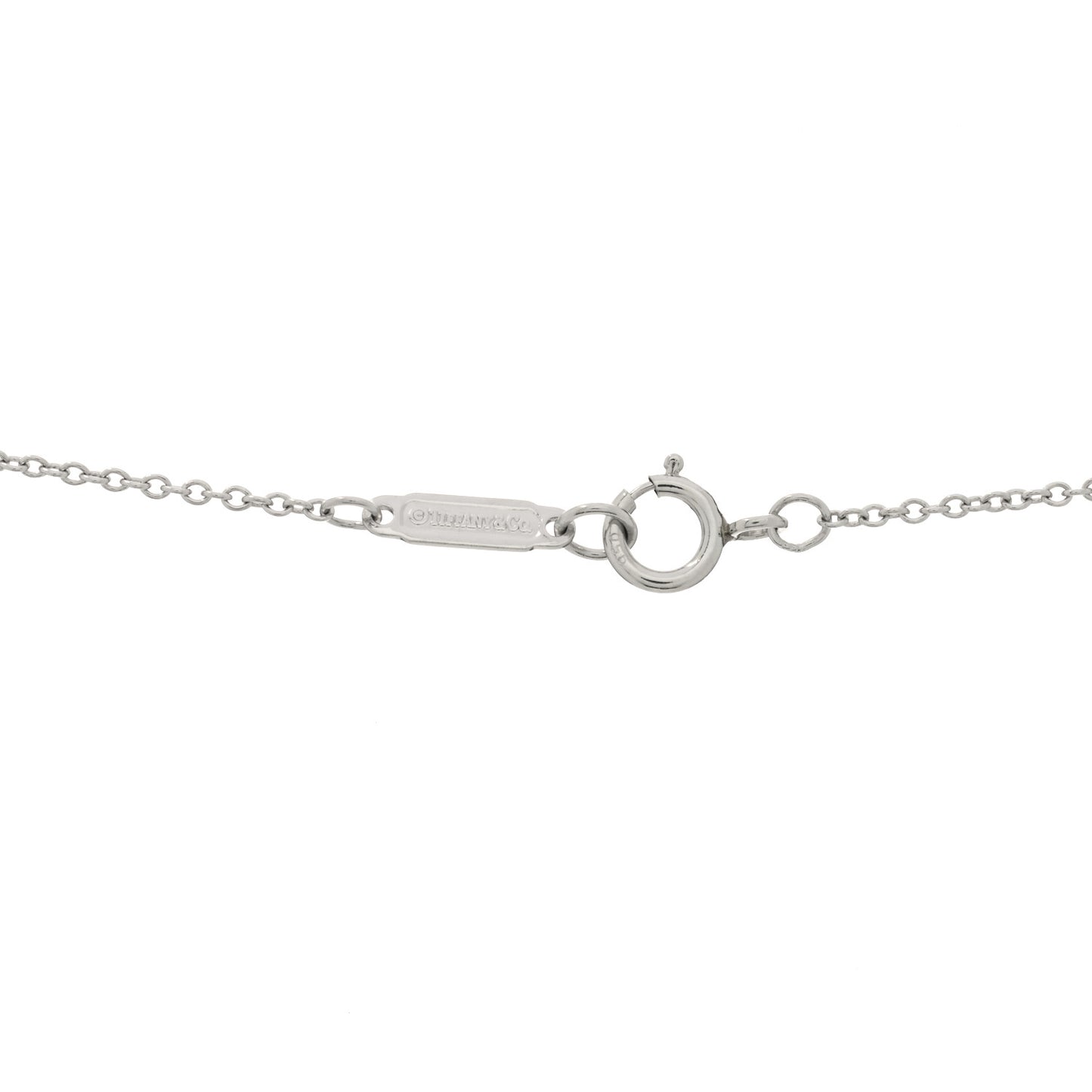 Platinum Diamond Pink Sapphire Cobblestone Pendant Necklace