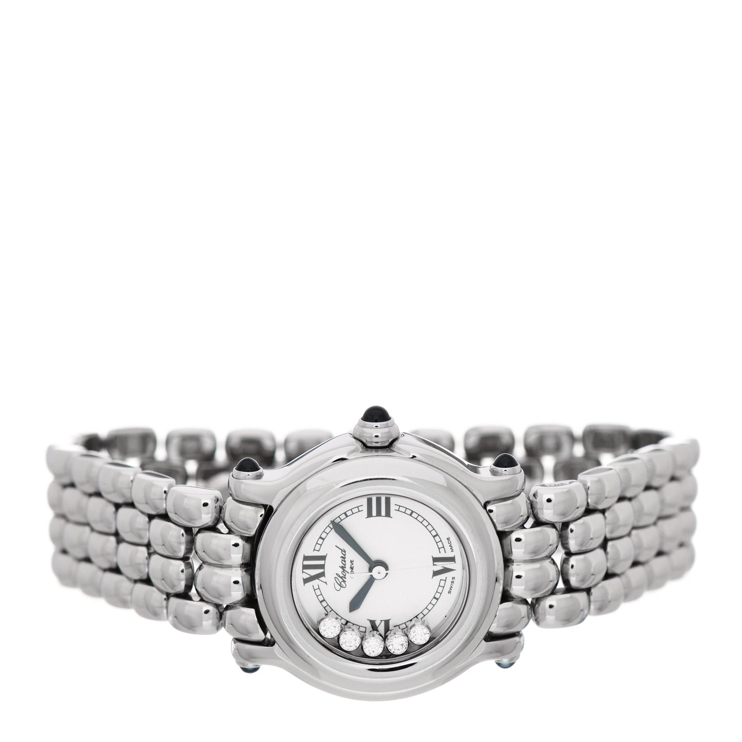 Stainless Steel 5 Diamond 26mm Happy Sport Quartz Watch