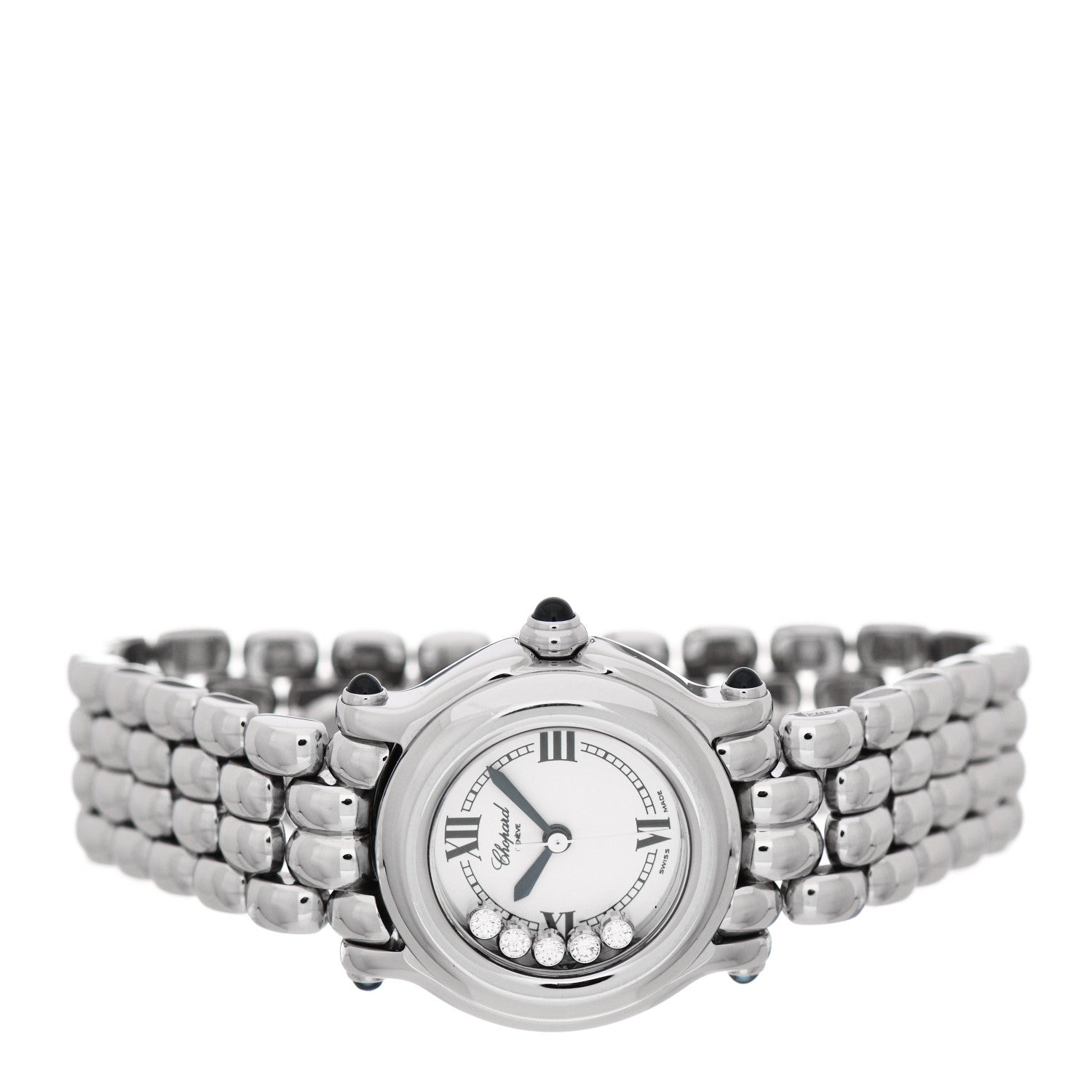 Chopard Stainless Steel 5 Diamond 26mm Happy Sport Quartz Watch 2 of 5