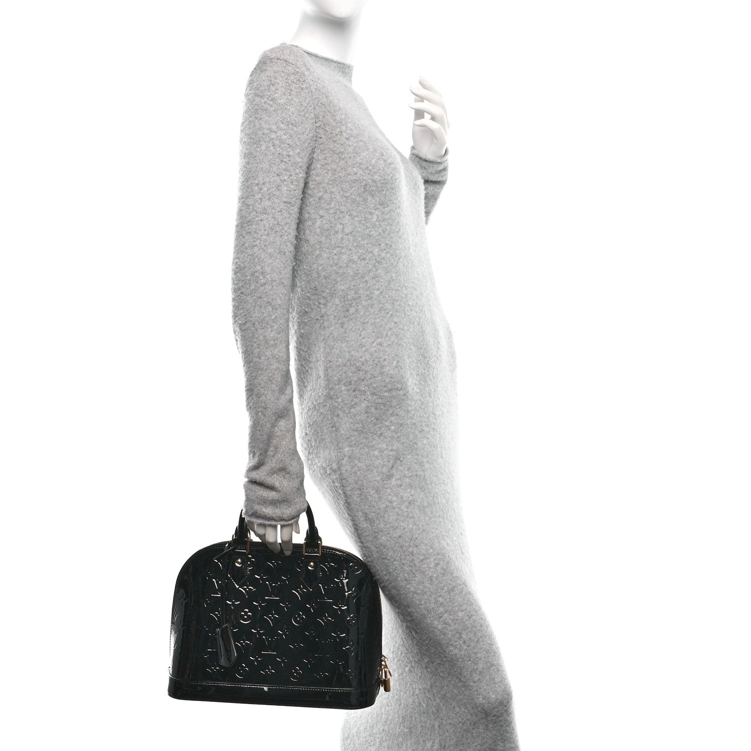 Louis Vuitton Vernis Alma PM Black 2 of 11