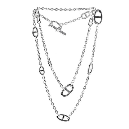 Hermes Sterling Silver Farandole Necklace 80 2 of 6