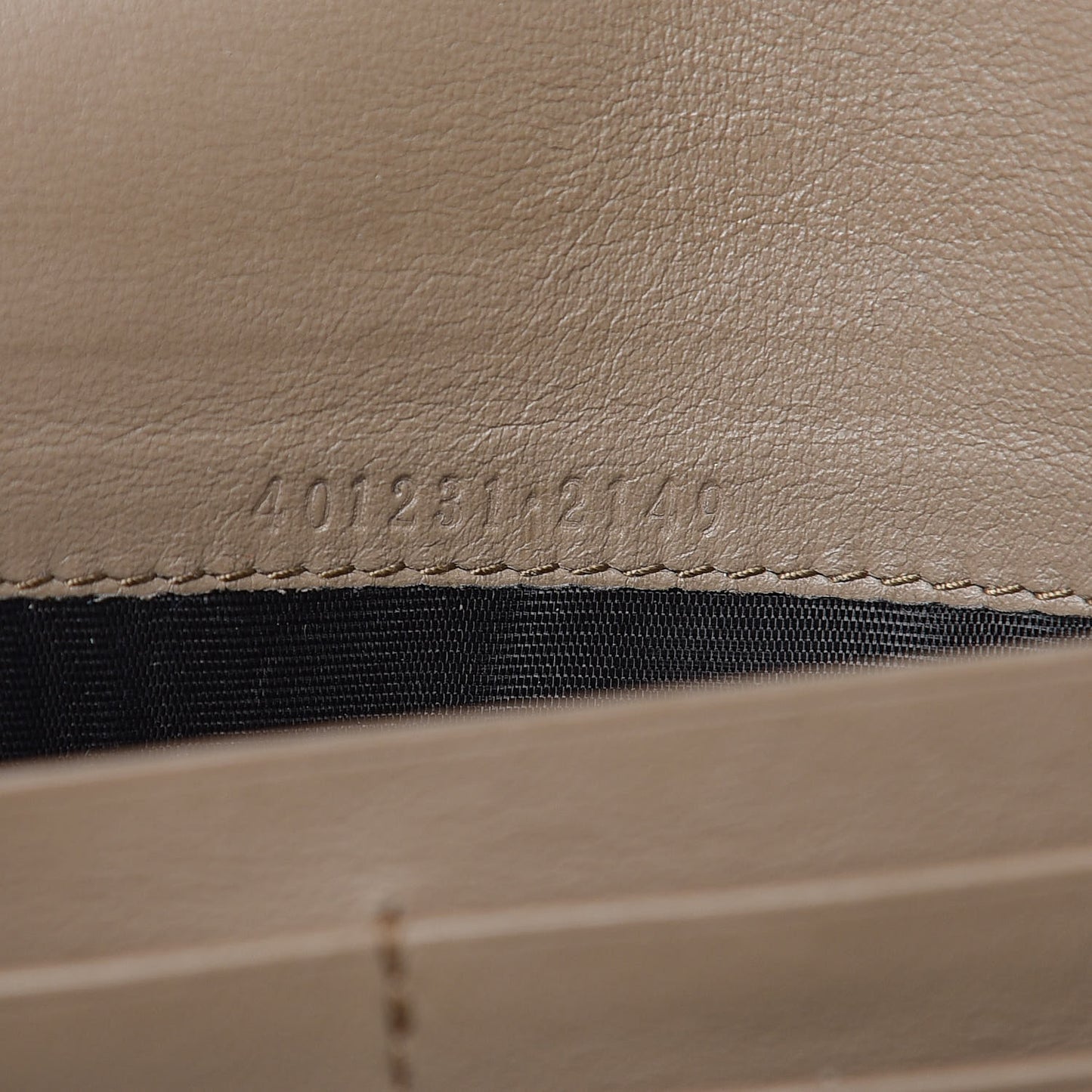 GG Supreme Monogram Mini Dionysus Chain Wallet Beige Taupe
