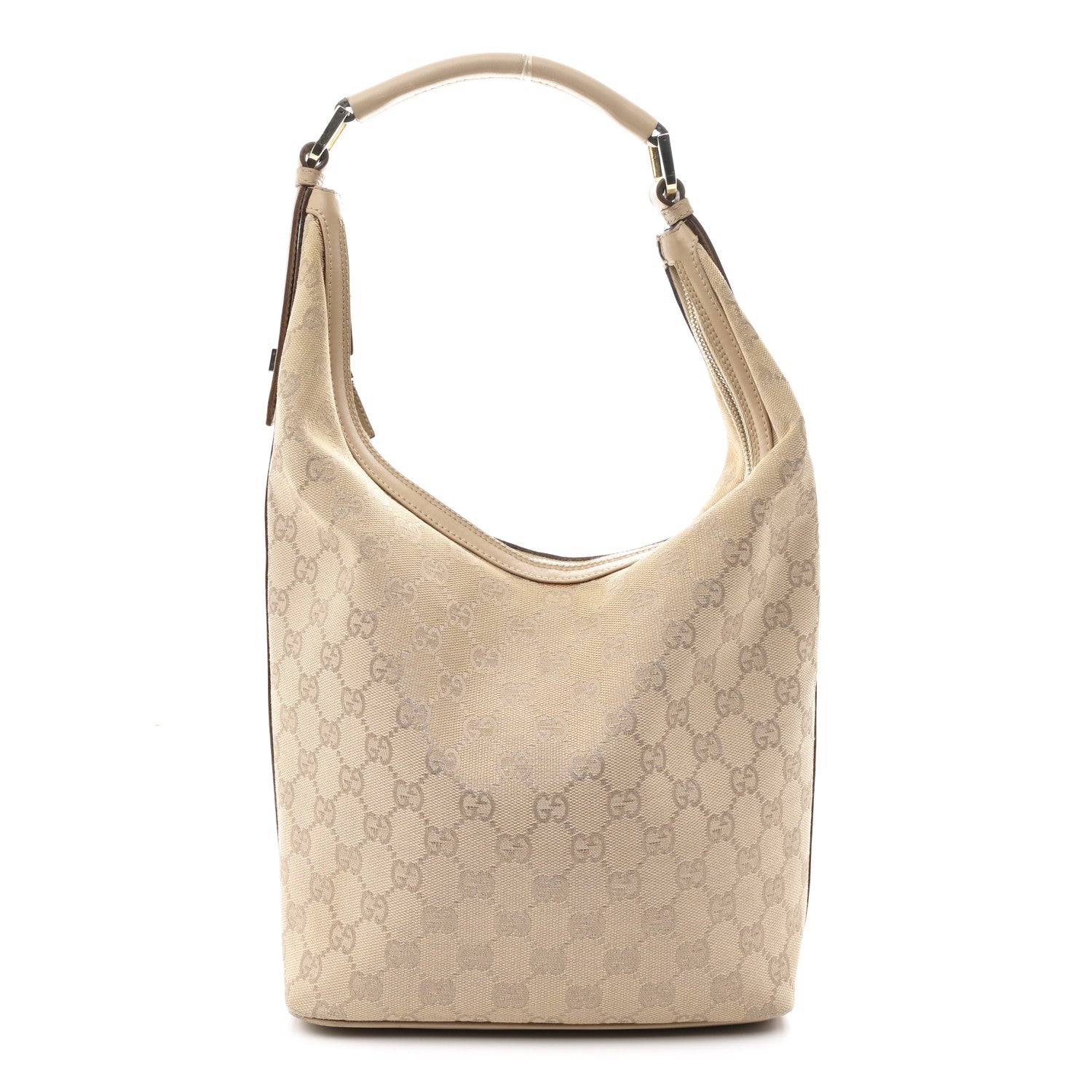 Gucci Monogram Hobo Beige 1 of 11