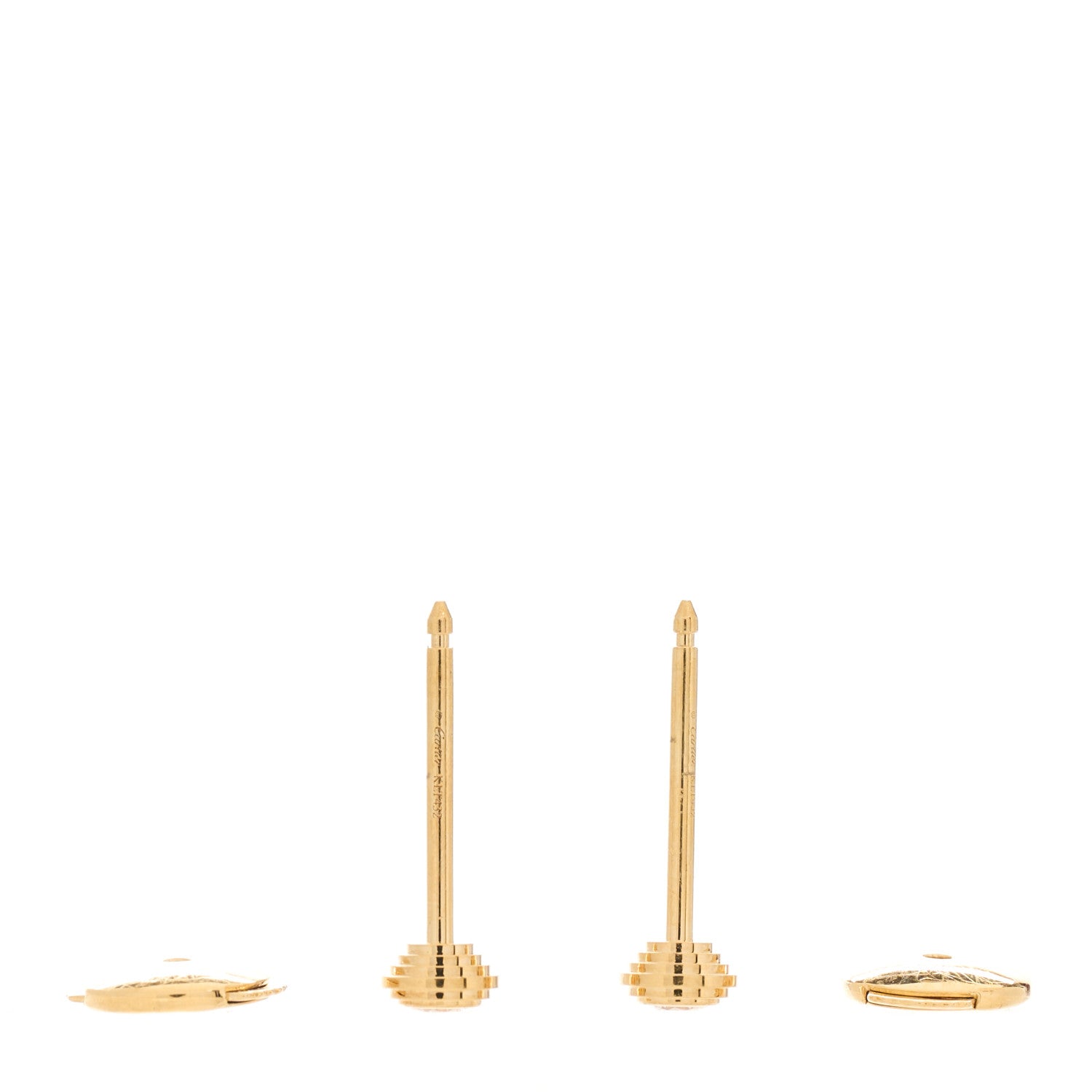 Cartier 18K Yellow Gold Diamond XS D'Amour Earrings 3 of 5