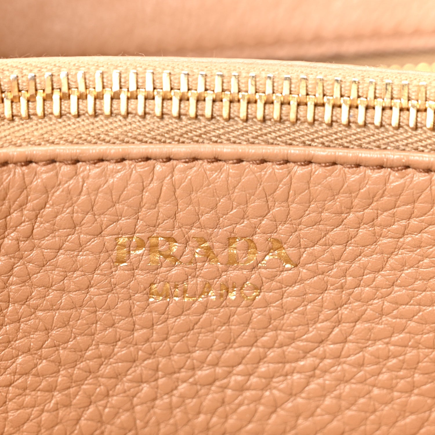 Prada Vitello Daino Tote Caramel 6 of 9