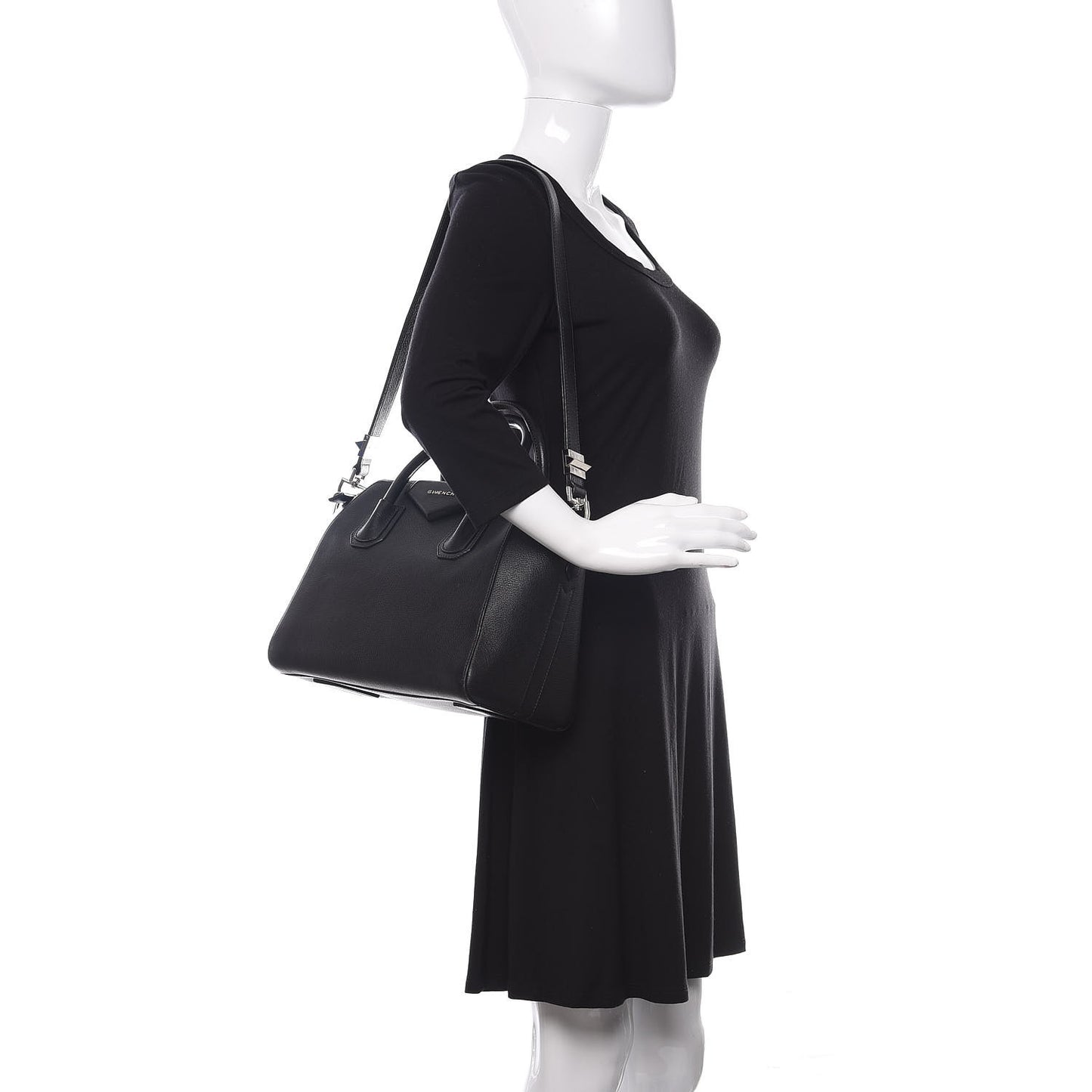Sugar Goatskin Small Antigona Black