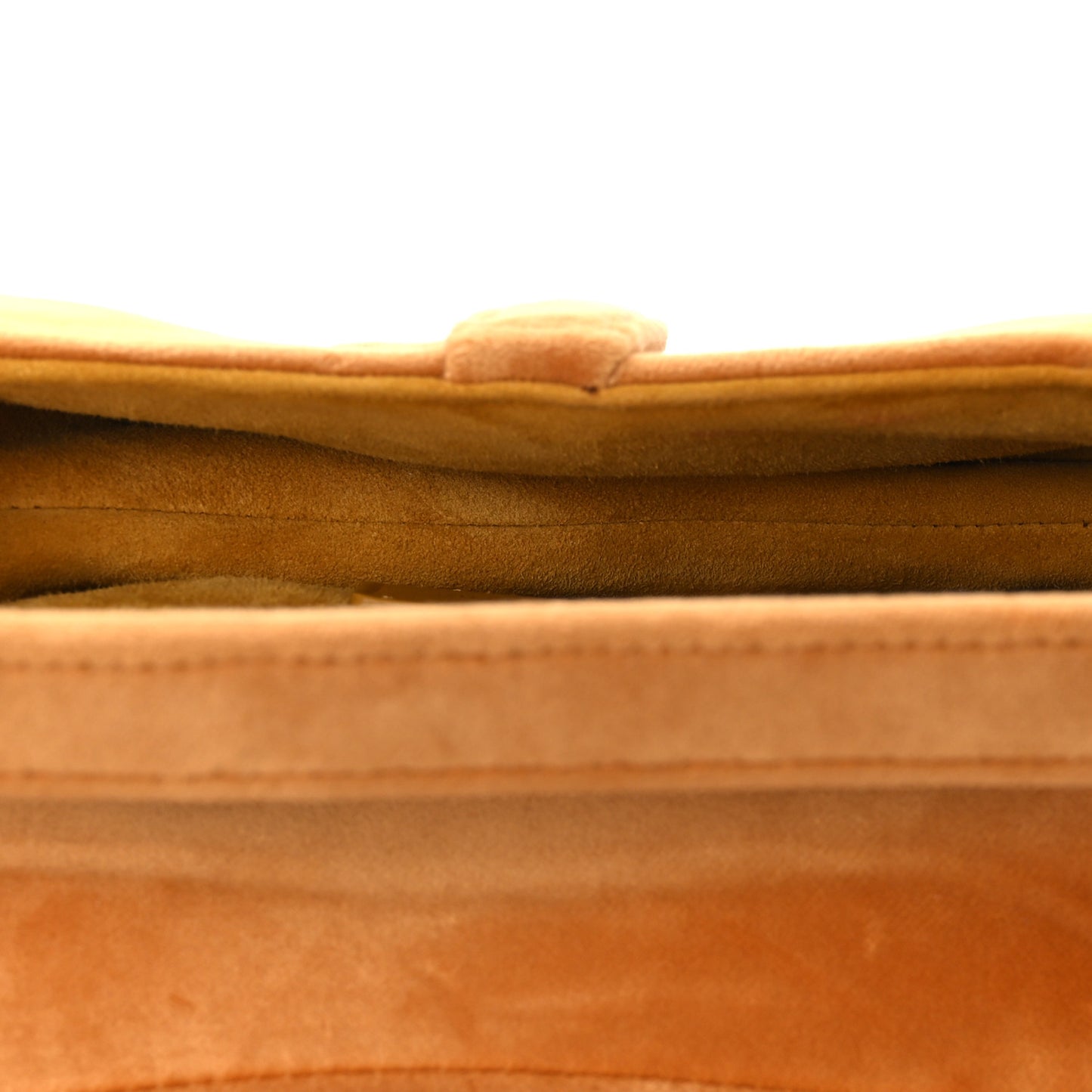 Velvet Crystal Mini Saddle Bag Camello