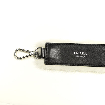 Prada Mink Greche Detachable Strap White Black 4 of 4