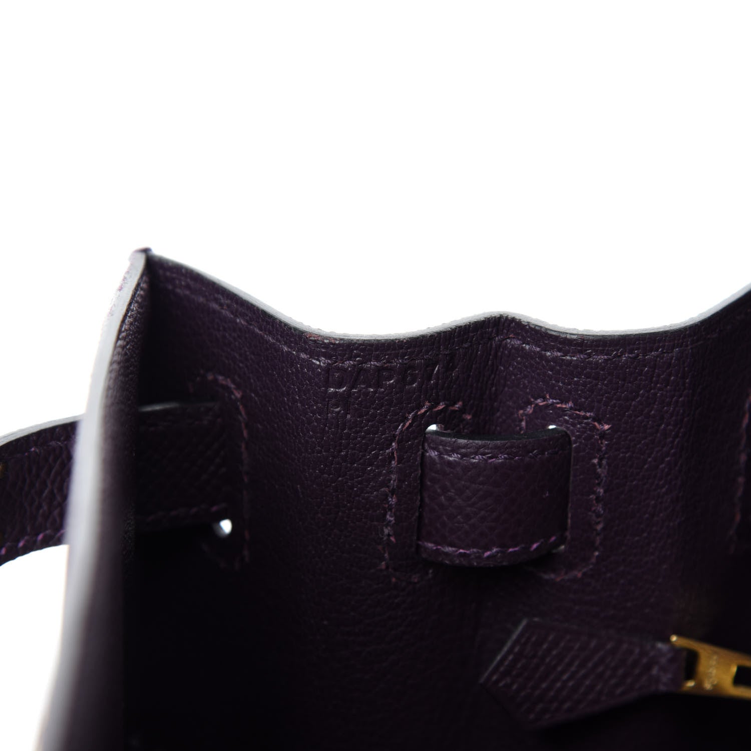 Hermes Epsom Kelly Sellier 28 Raisin 10 of 11