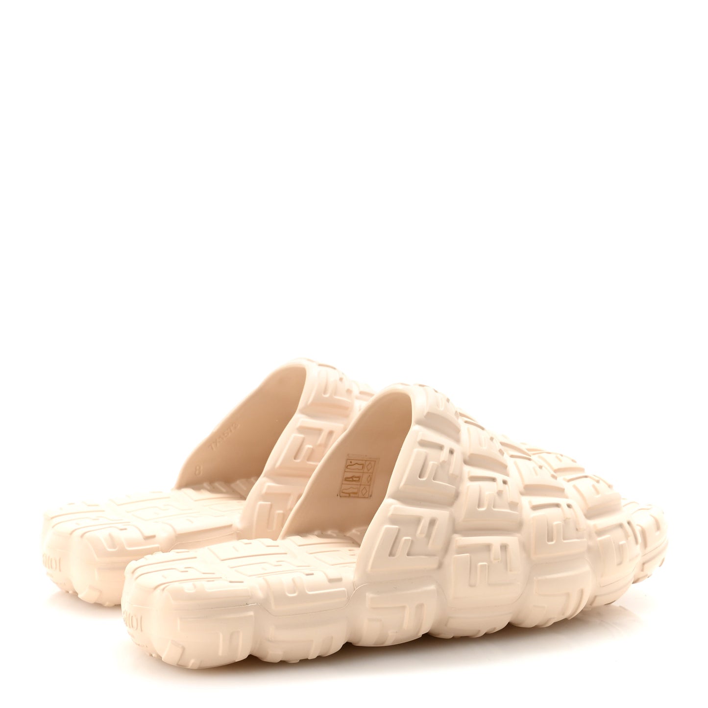 FF Embossed Cloud Eva Mens Slide Sandals 8 Camelia