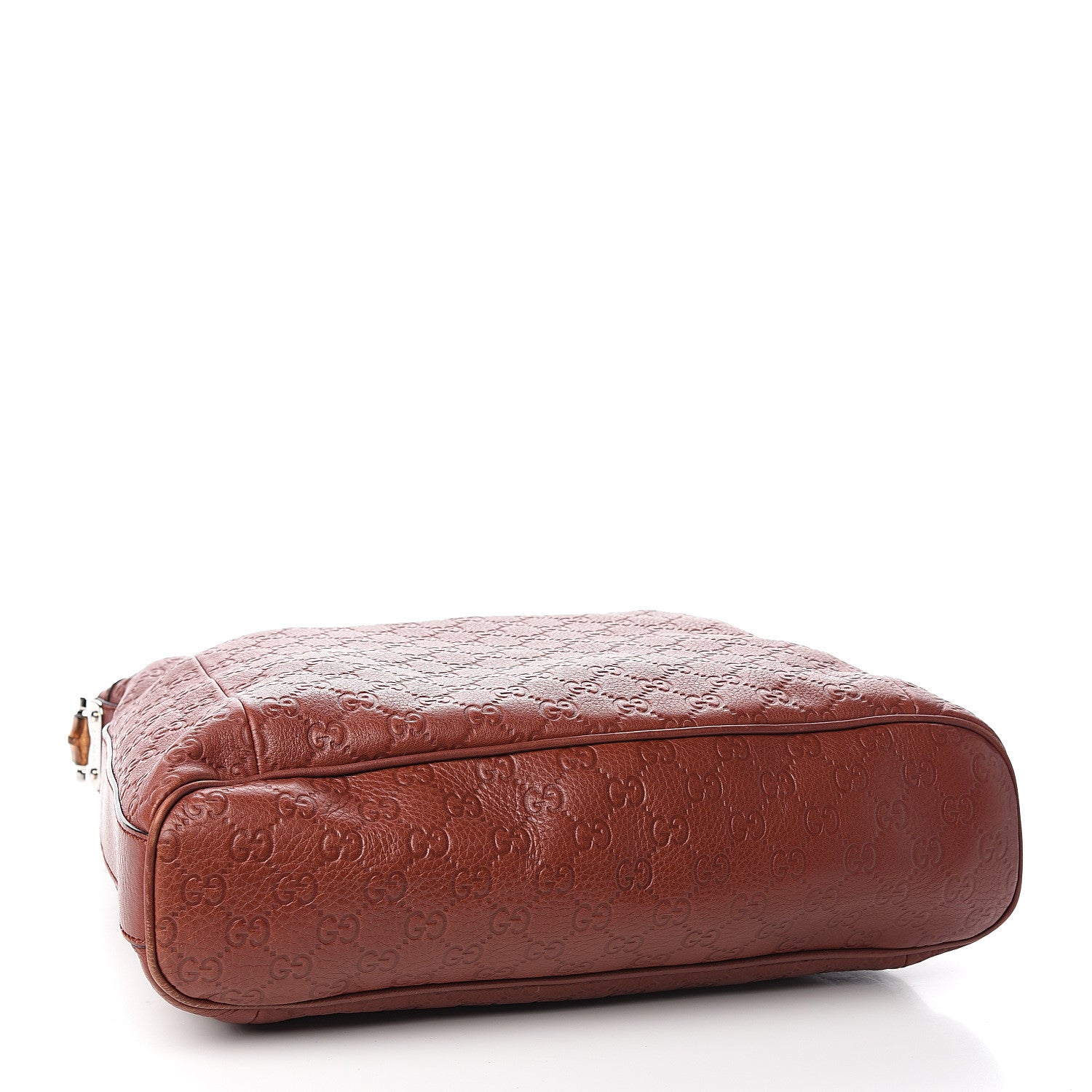 Gucci Guccissima Large Bamboo D-Ring Hobo Burgundy 3 of 9