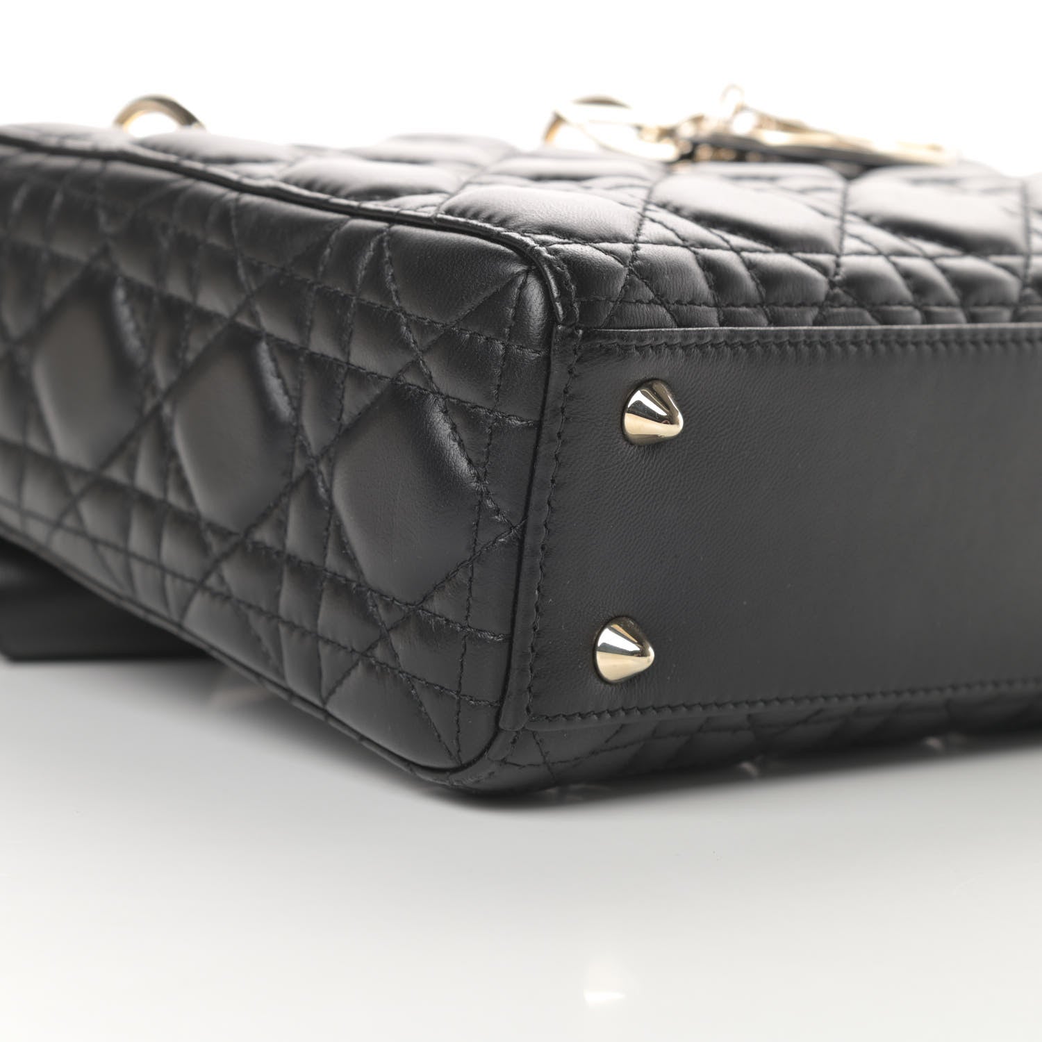Christian Dior Lambskin Cannage Small My ABCDior Lady Dior Black 9 of 13